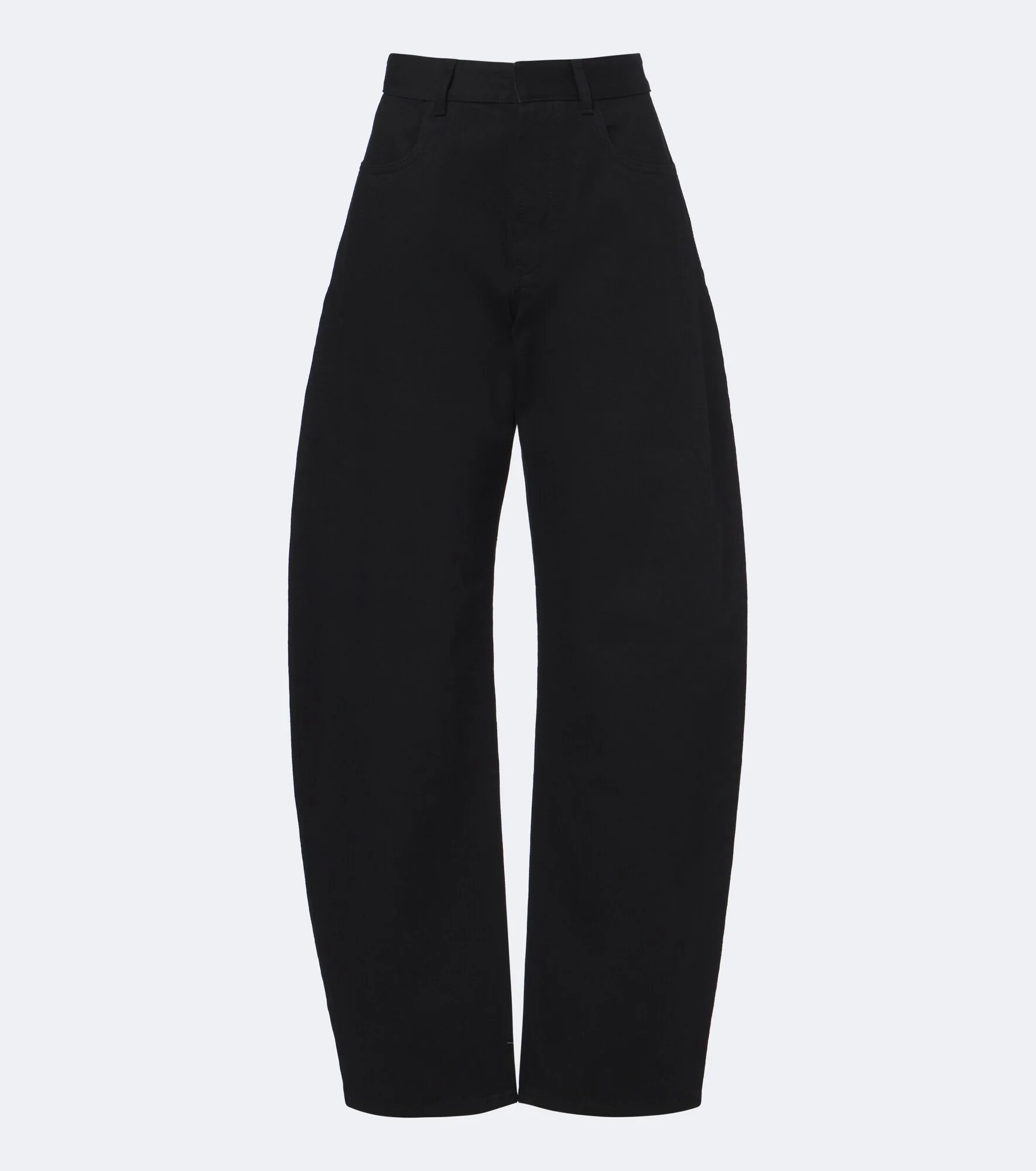 High-rise barrel-leg jeans - 1