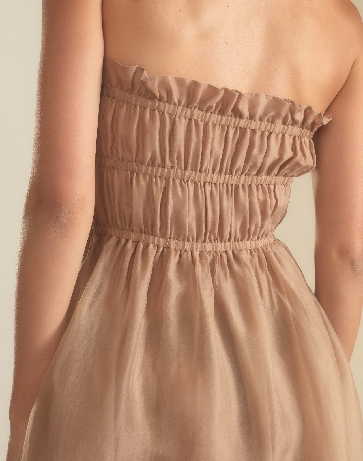 Buckle Up Silk Organza Dress - 8