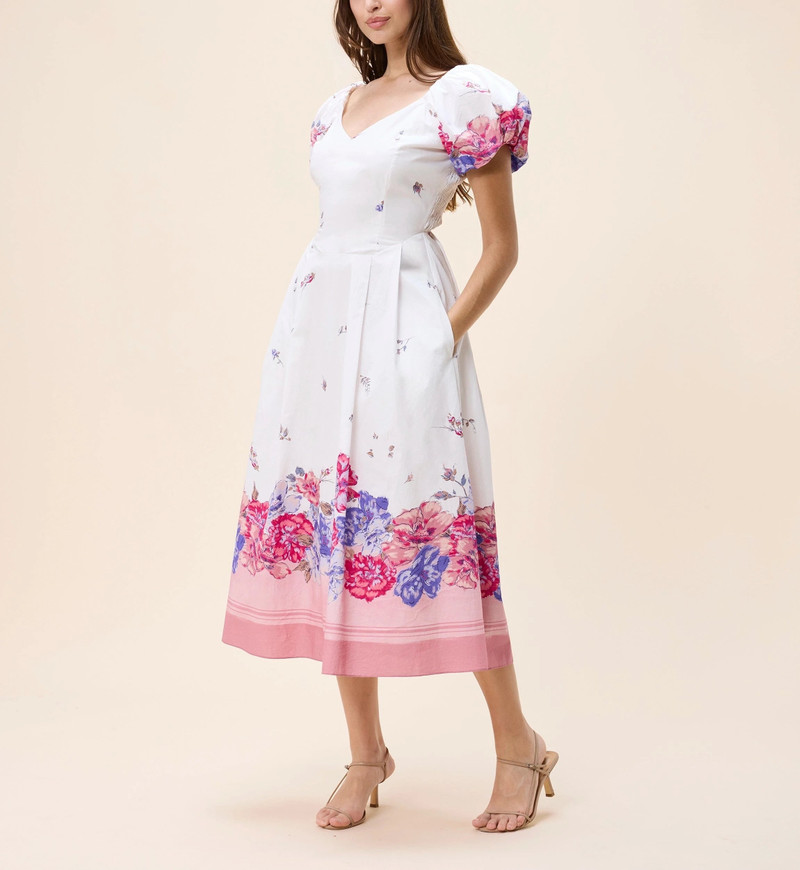 Cleobella ZAHA ANKLE DRESS | CAMELLIA outlook