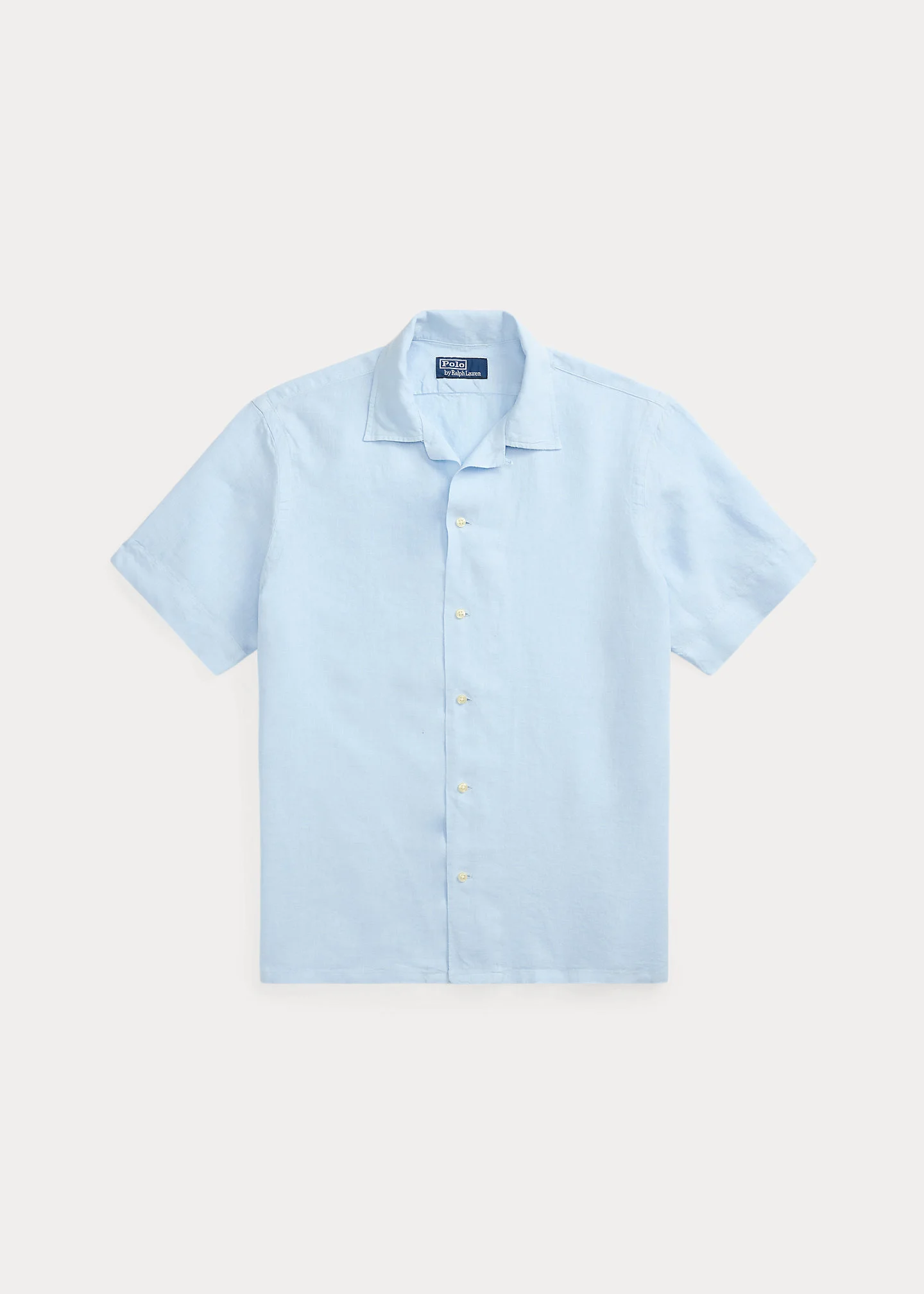 Classic Fit Linen Camp Shirt - 1