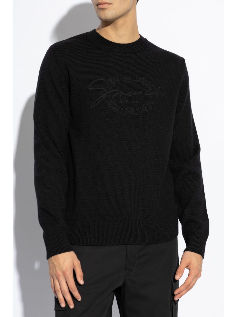 logo-embroidered jumper - 3