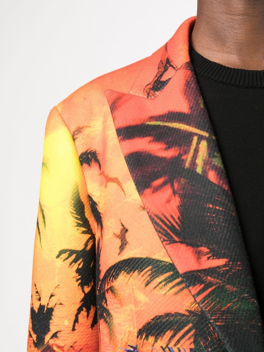 Hawaii graphic-print coat - 5