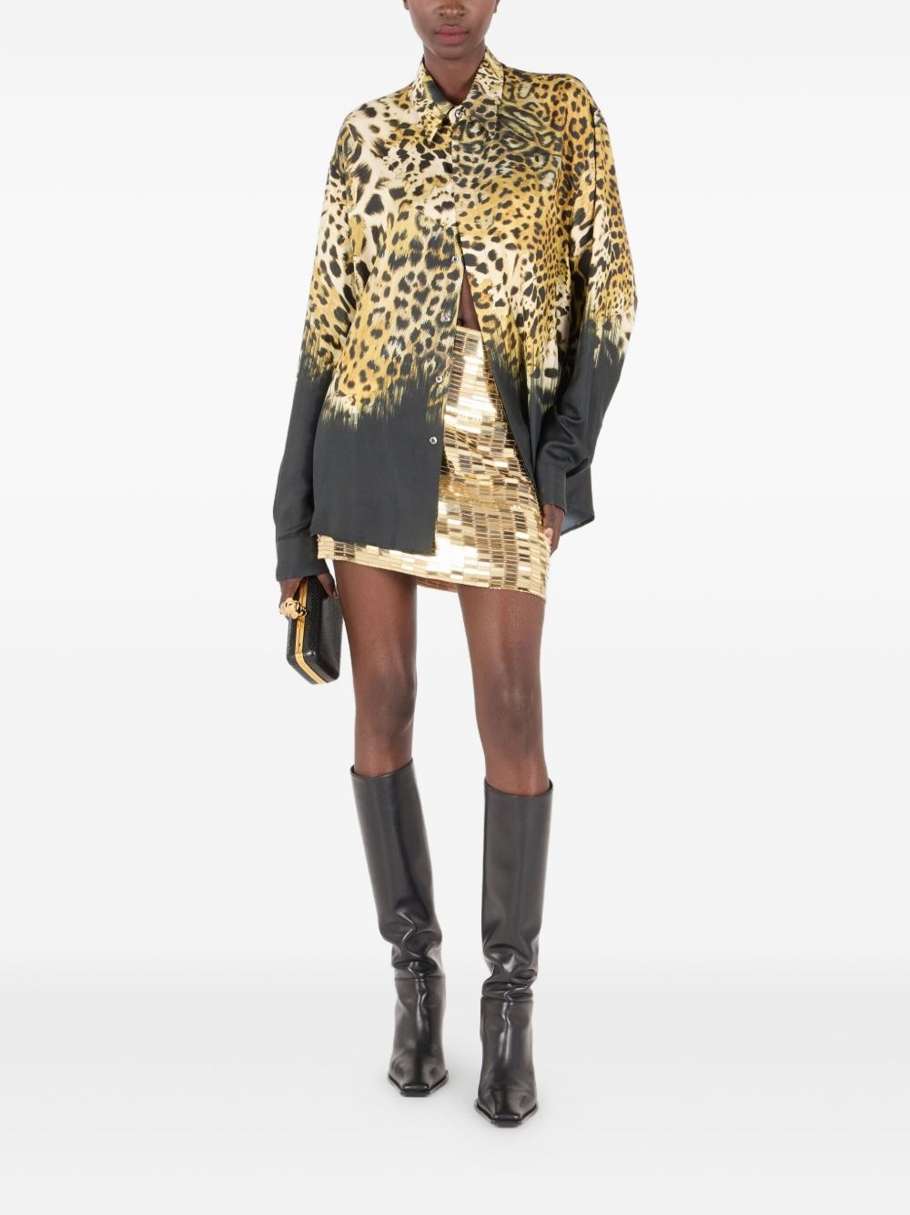leopard-print shirt - 2