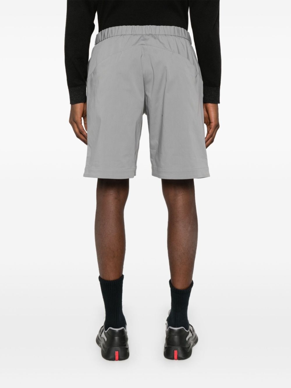 logo-print shorts - 4