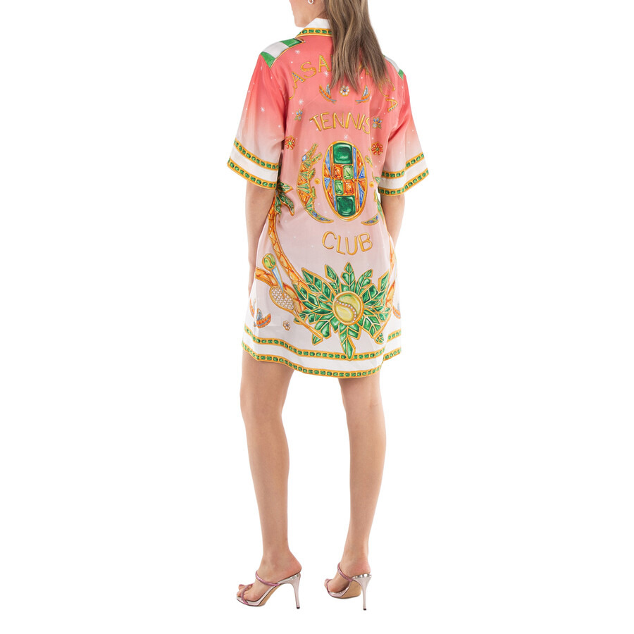 Casablanca Ladies Pink Joyaux D'Afrique Silk Shirt - 4