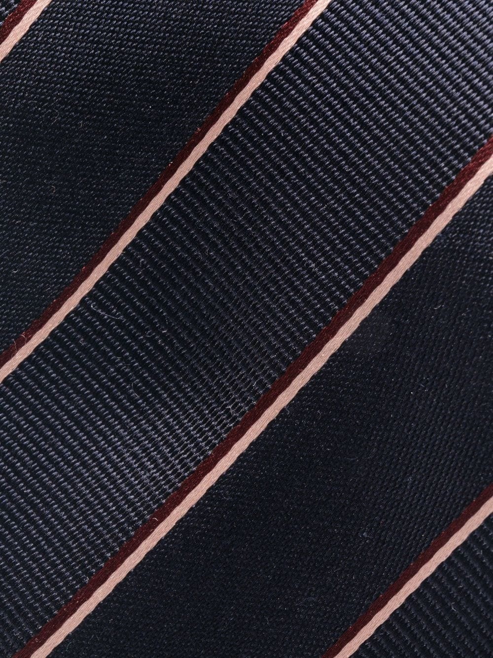 diagonal-stripe silk tie - 2