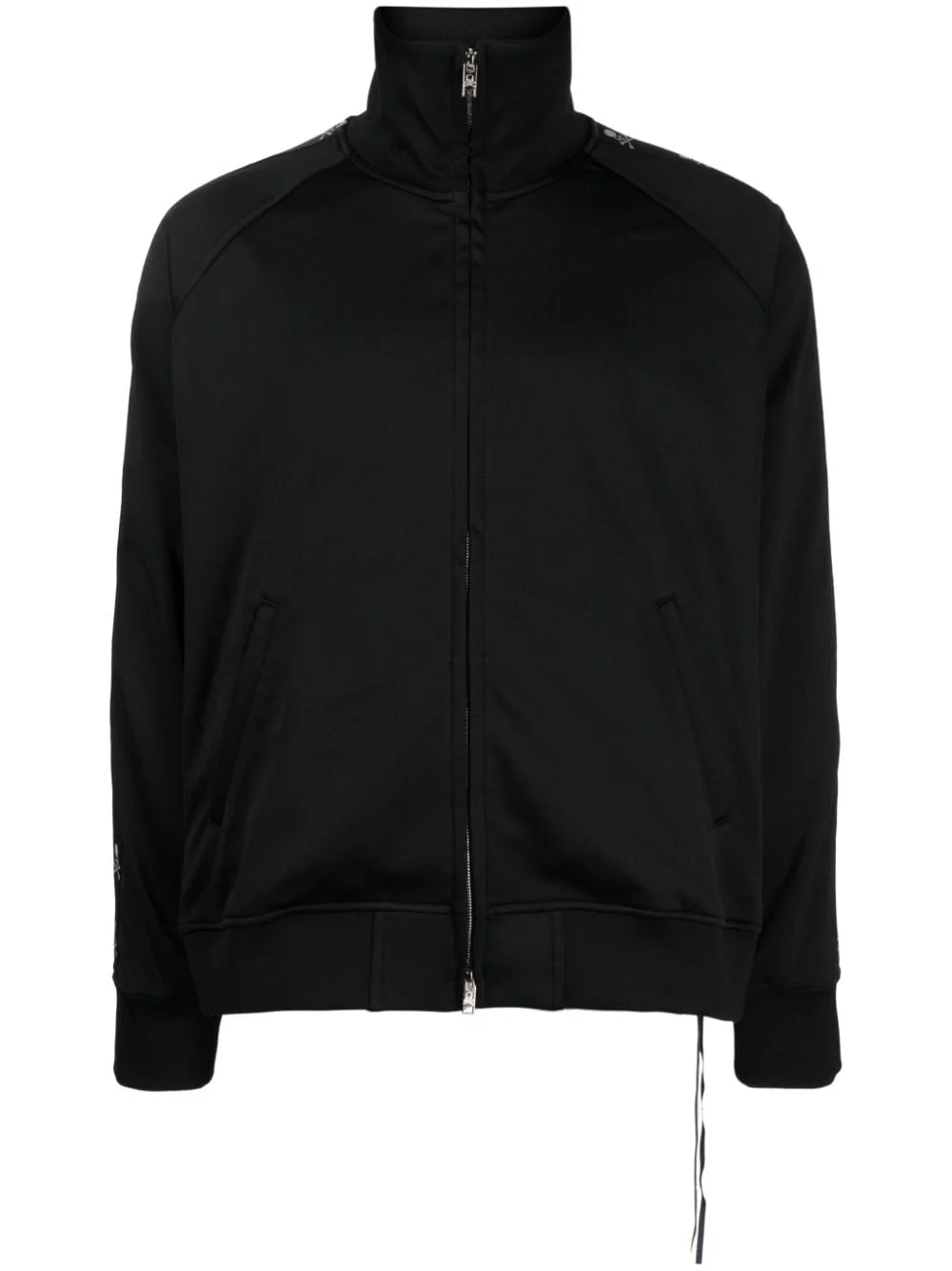 logo-tape panelled jacket - 1