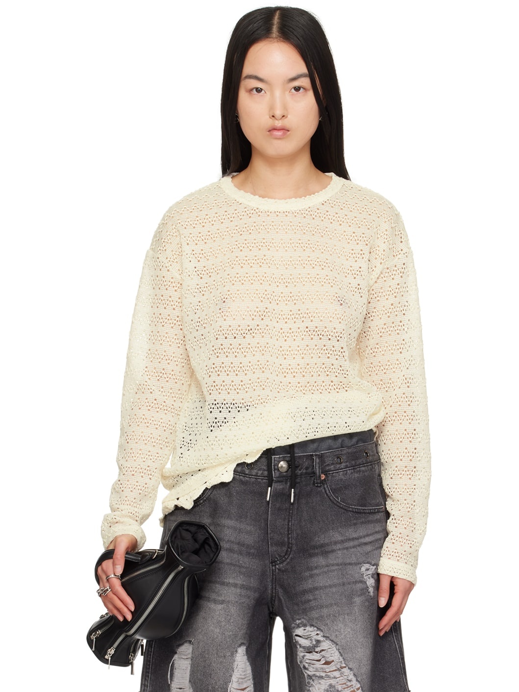 Off-White Flower Garden Sweater - 1