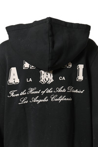 AMIRI 12y トップス AMIRI VINTAGE COLLEGIATE ZIP HOODIE / BLK | nubiantokyo
