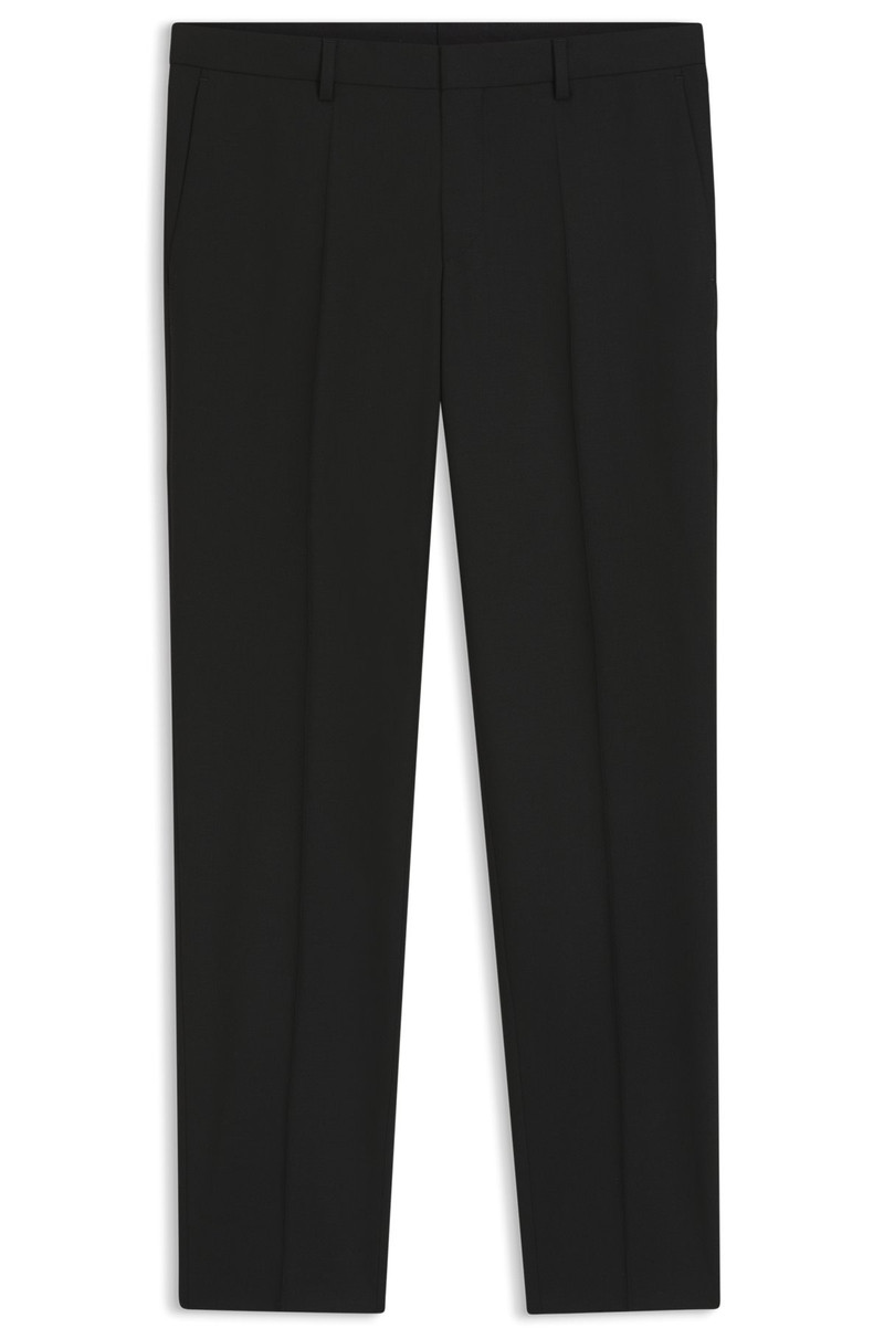 SLIM-FIT TROUSERS IN WOOL-BLEND POPLIN 1