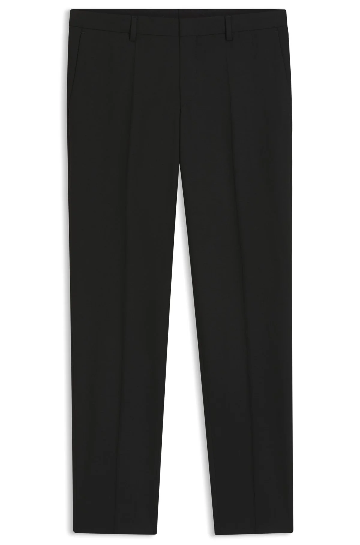 SLIM-FIT TROUSERS IN WOOL-BLEND POPLIN - 1