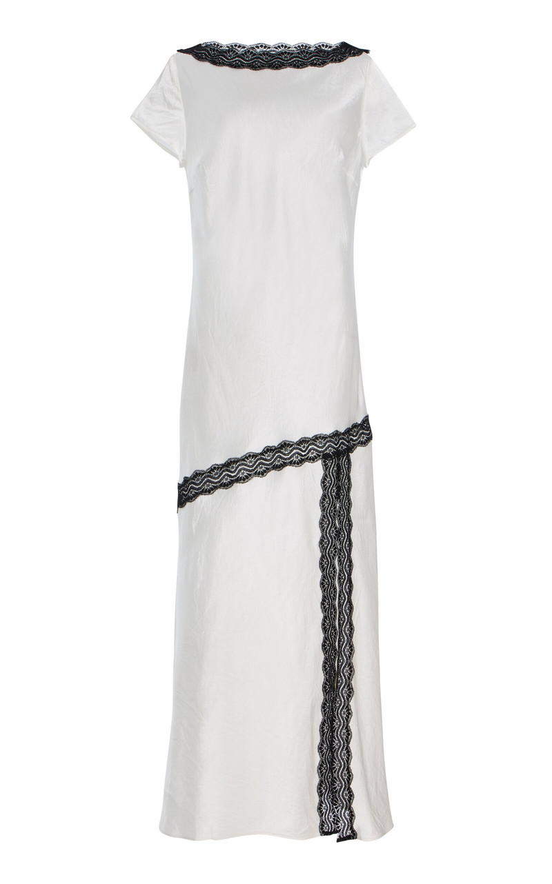 Exclusive Tee Satin Gown ivory 1