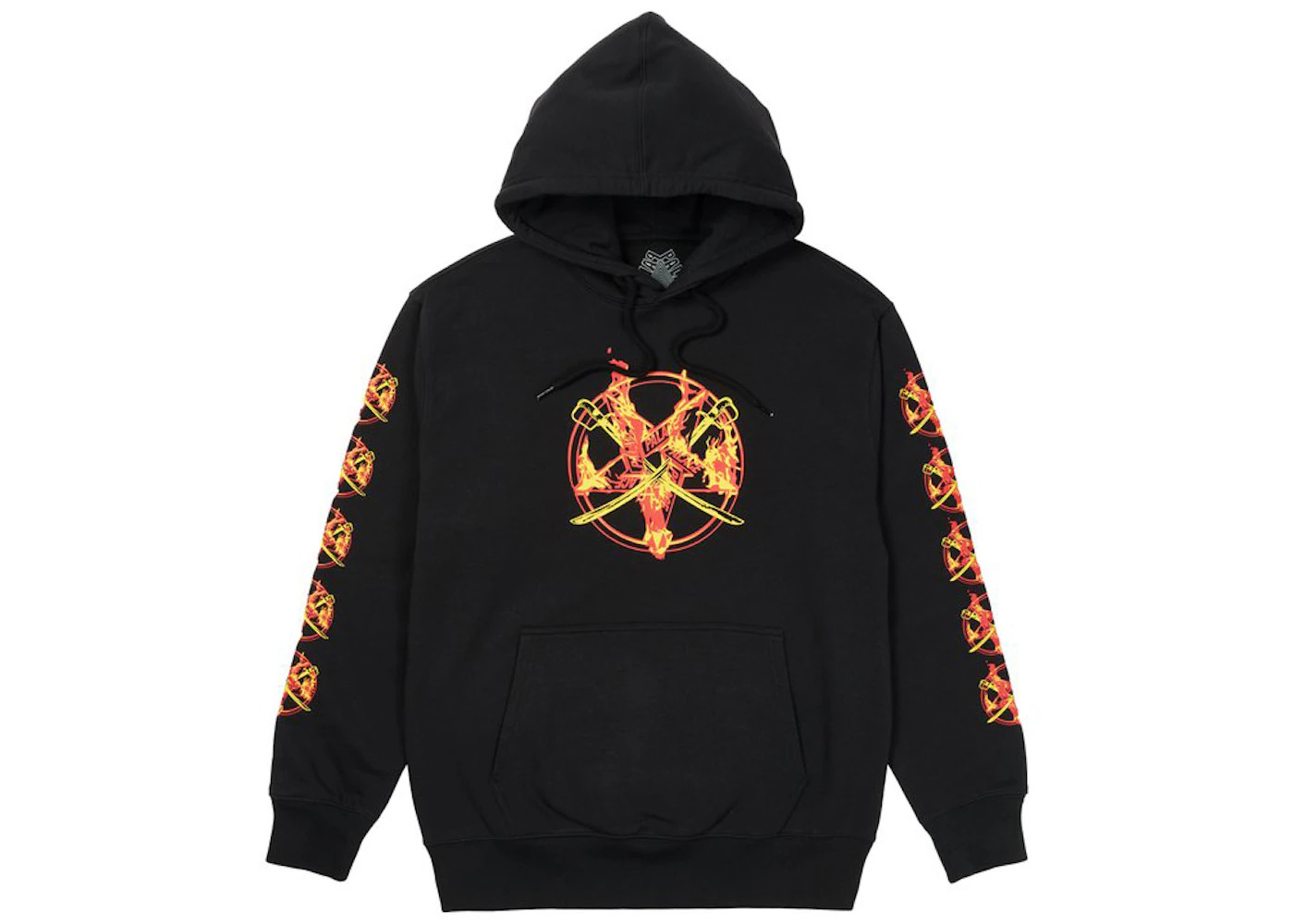 Palace Flamed Hood Black - 2
