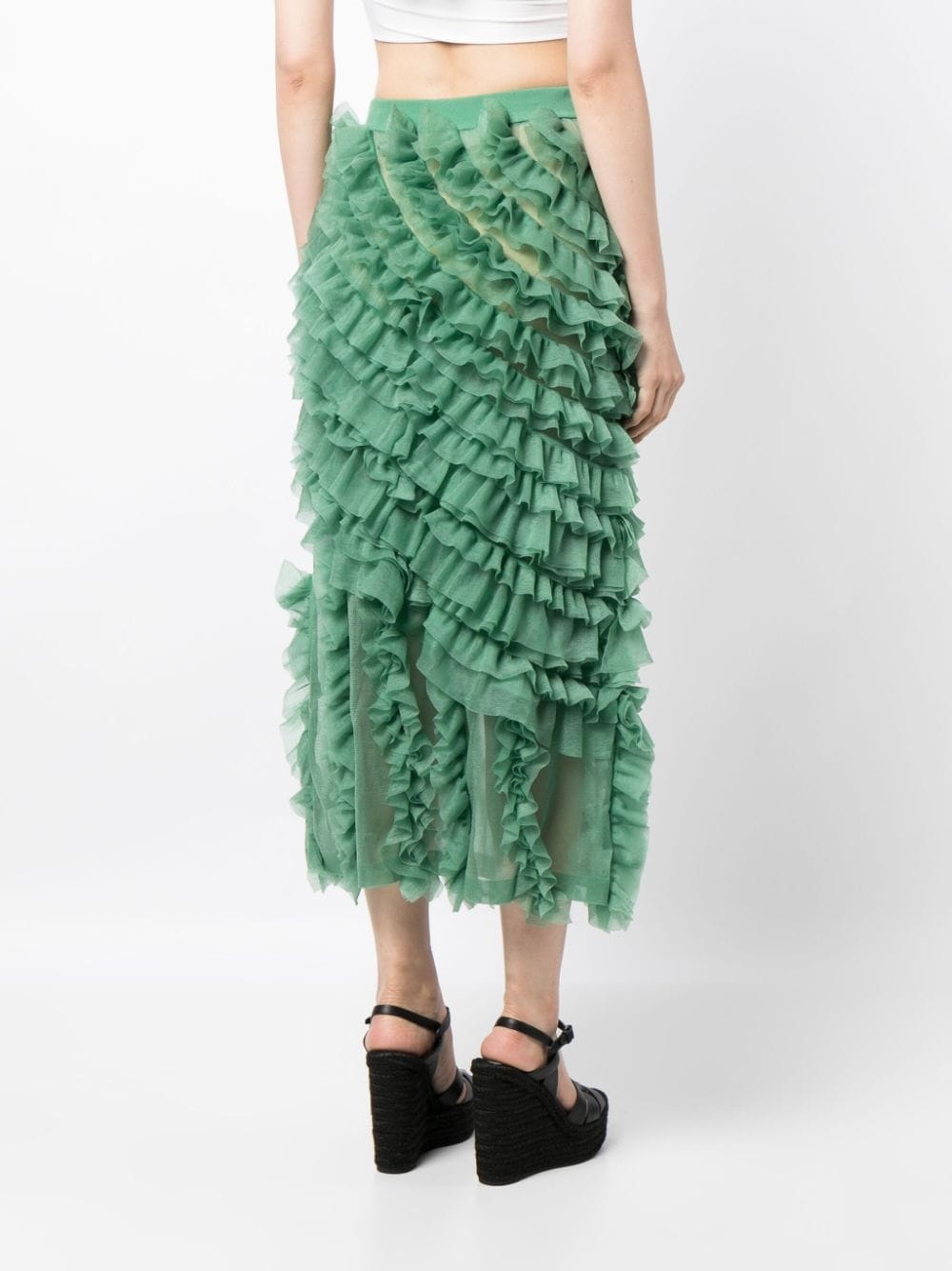 Sarafina ruffled midi skirt - 4