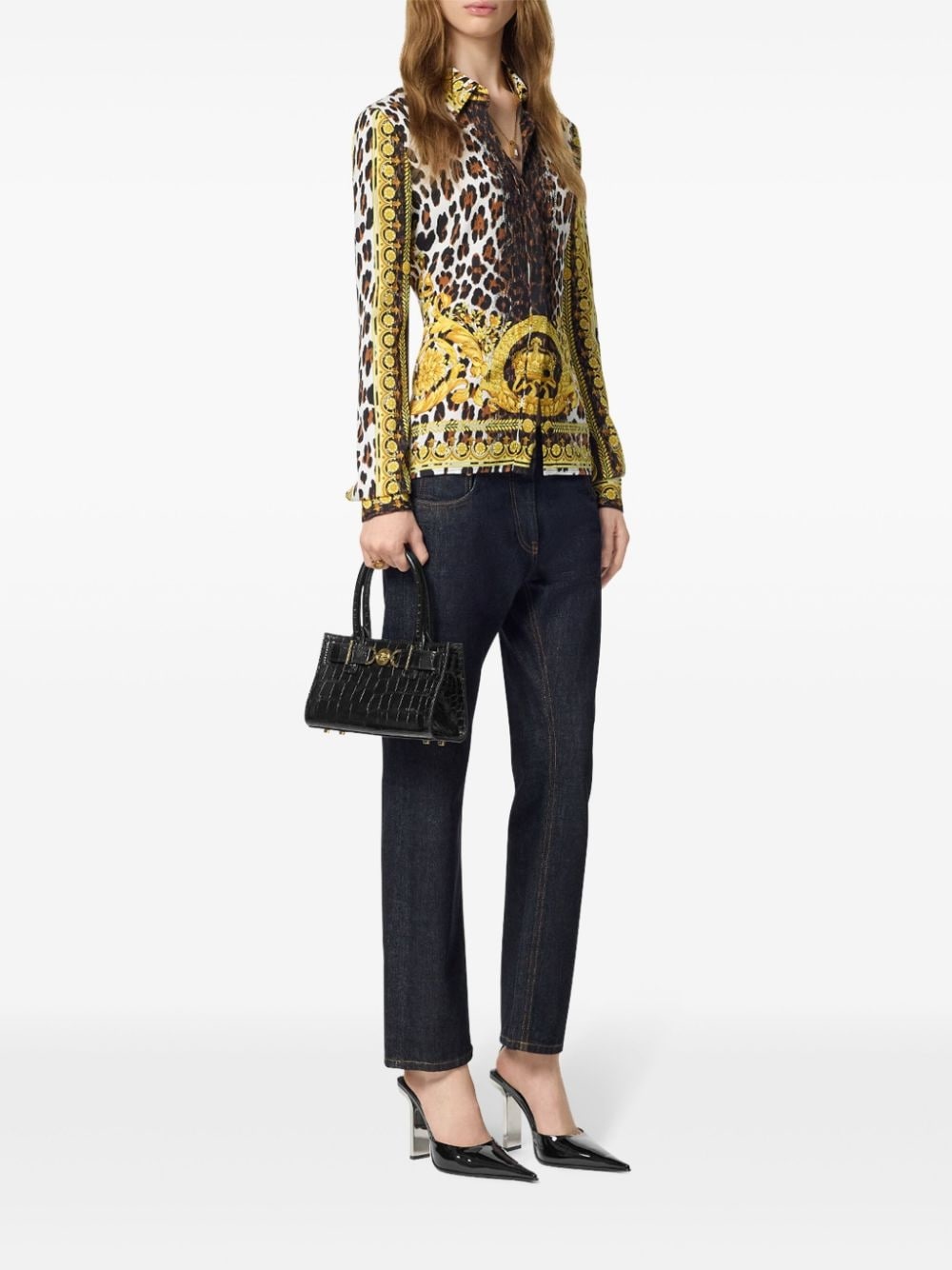 leopard-print blouse - 2