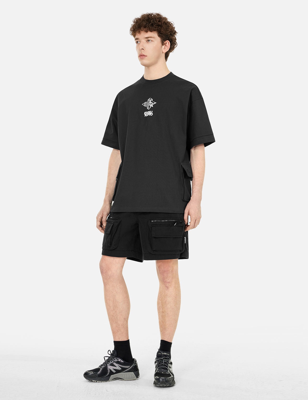 EVISUKURO Embroidery Oversized T-shirt - 3