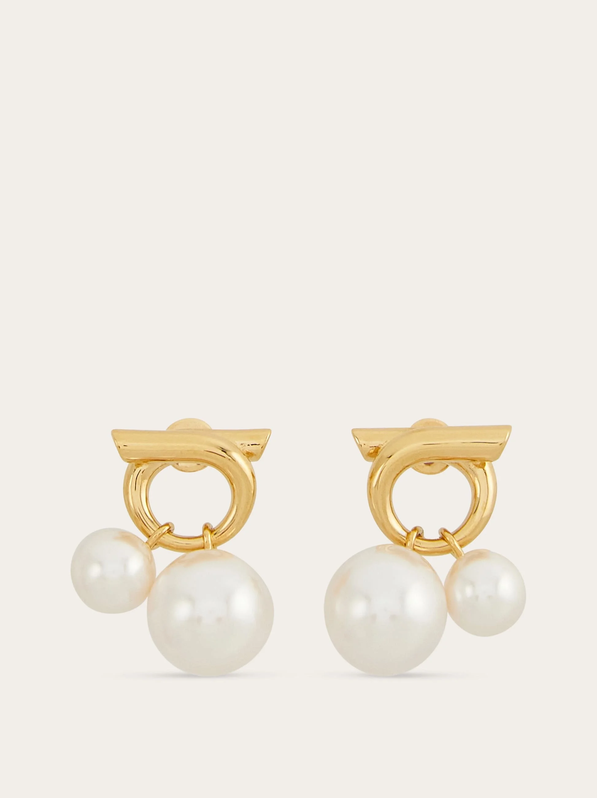 Double pearl earrings - 1