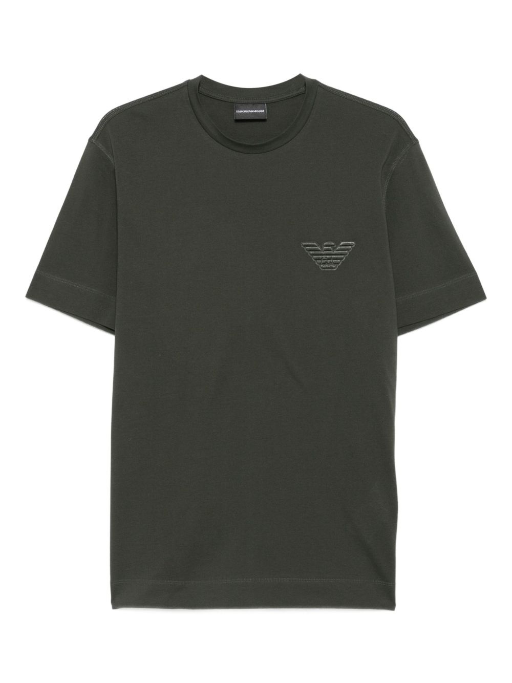 eagle-logo cotton T-shirt - 1