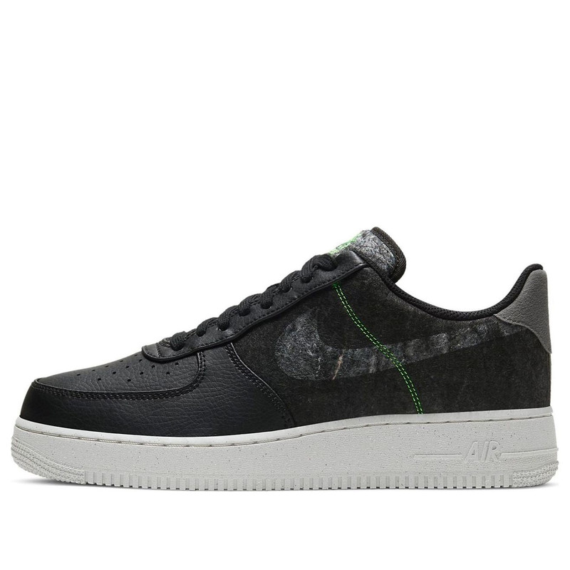 Nike Air Force 1 '07 LV8 'Recycled Wool Pack - Black Electric Green' CV1698-001 - 1