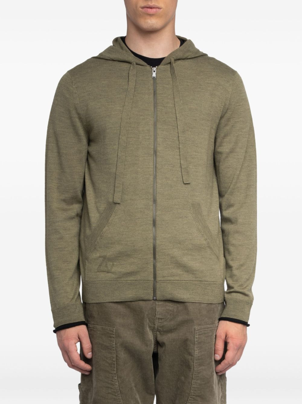 Clash zip-up hoodie - 4