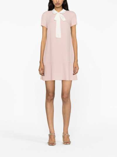 REDValentino pussy-bow collar mini dress outlook