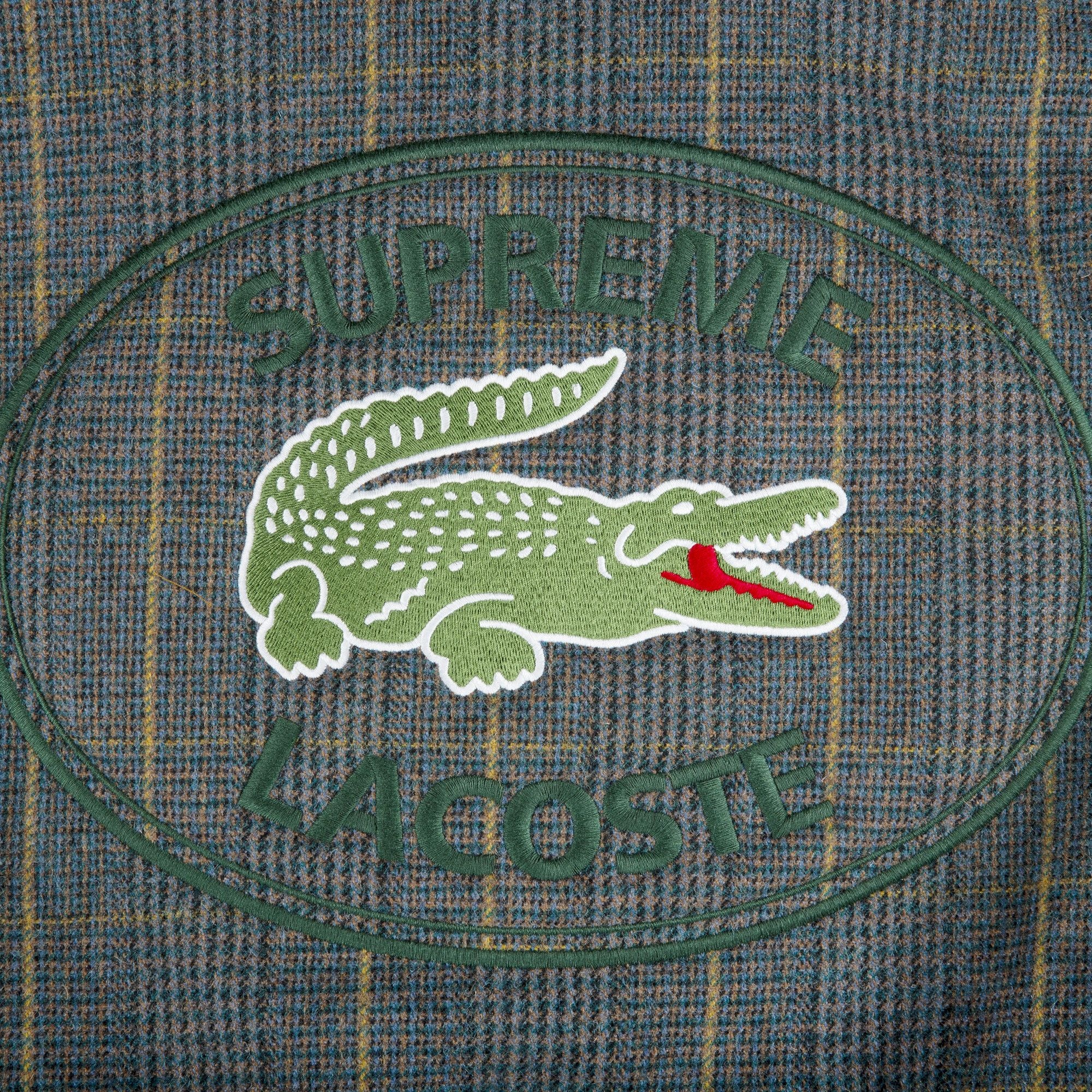 Supreme x Lacoste Wool Bomber Jacket 'Green' - 3