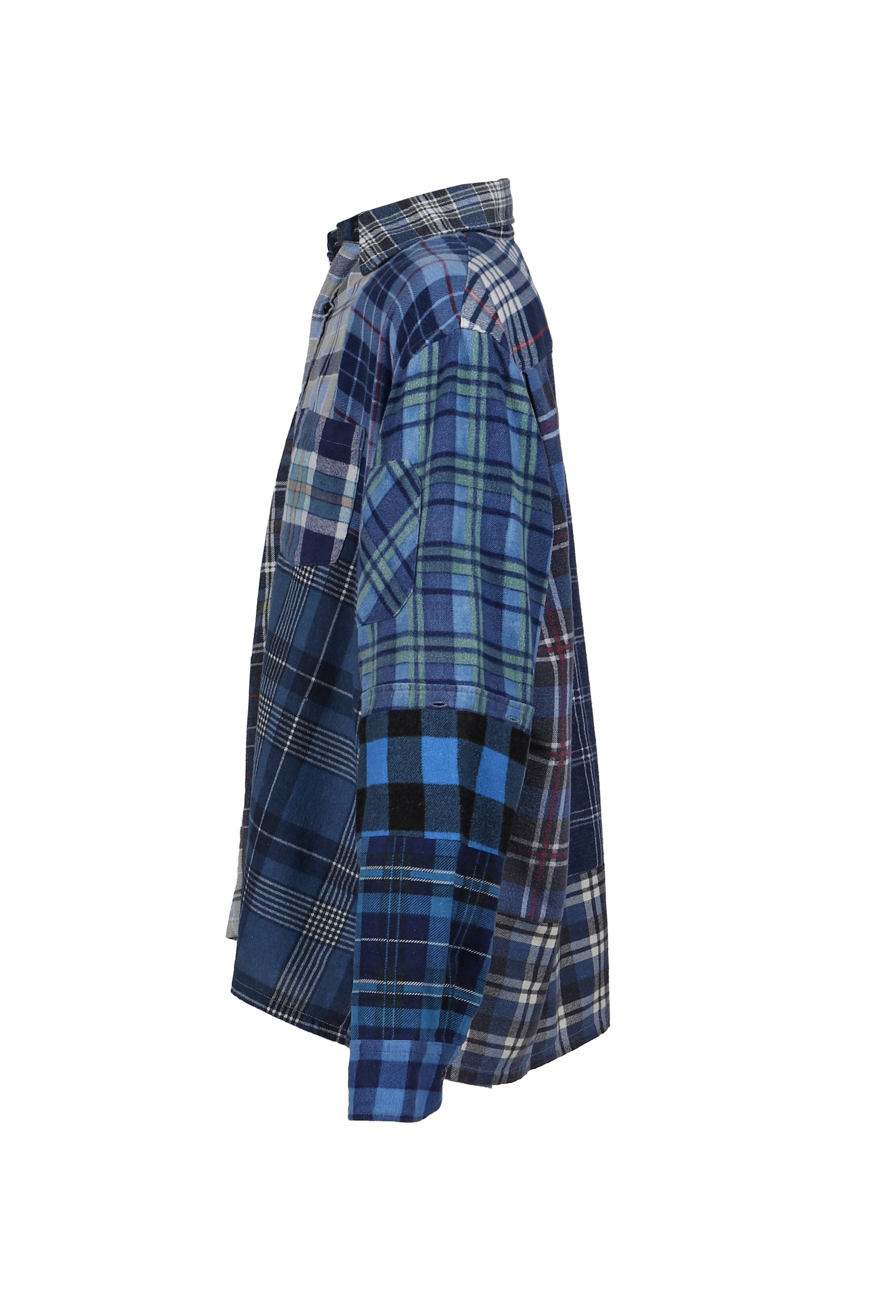 FLANNEL SHIRT -&gt; STRAIGHT HEM SHIRT / ASSORT - 3