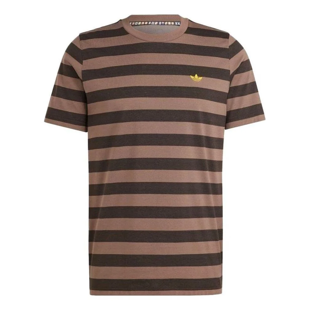 adidas Nice Striped T-Shirt 'Brown' IR7586 - 1