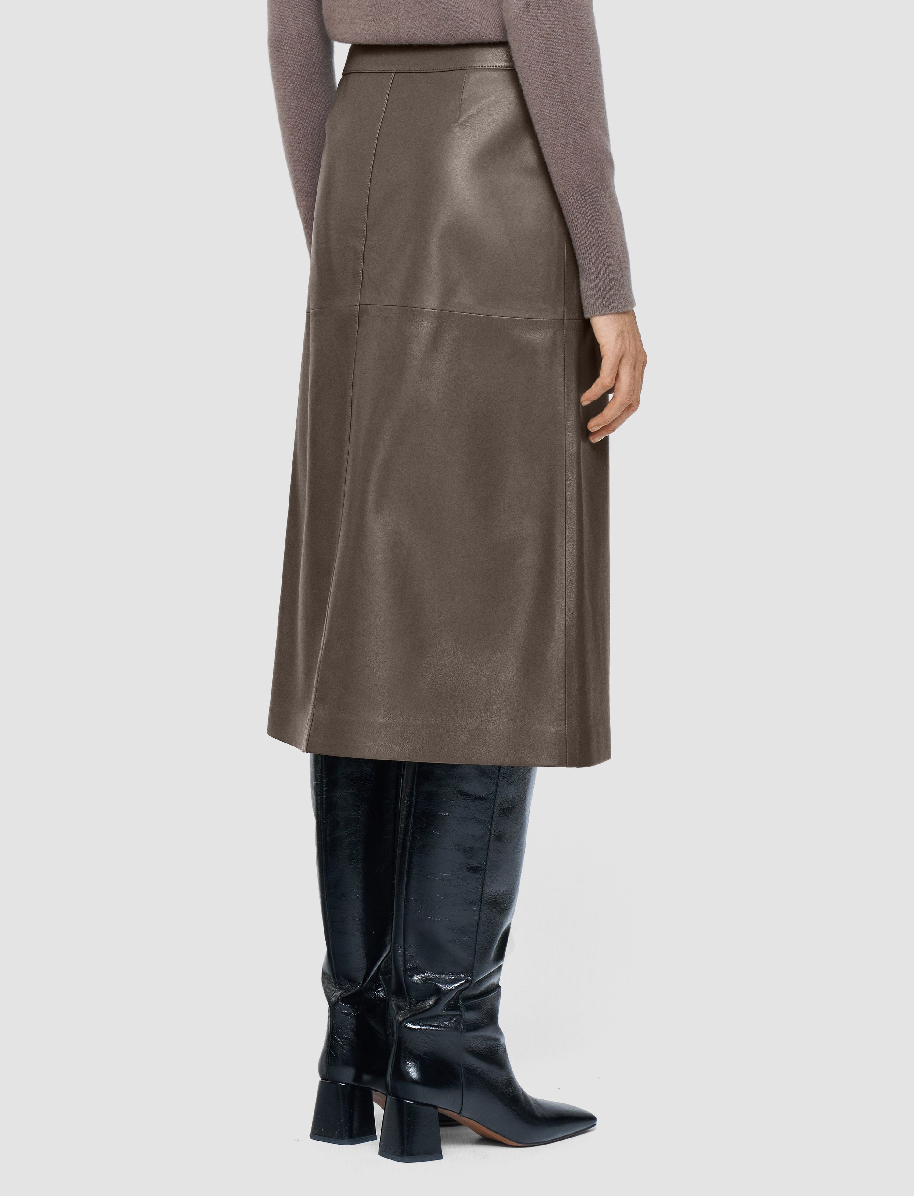 Sèvres Nappa Leather Skirt - 3