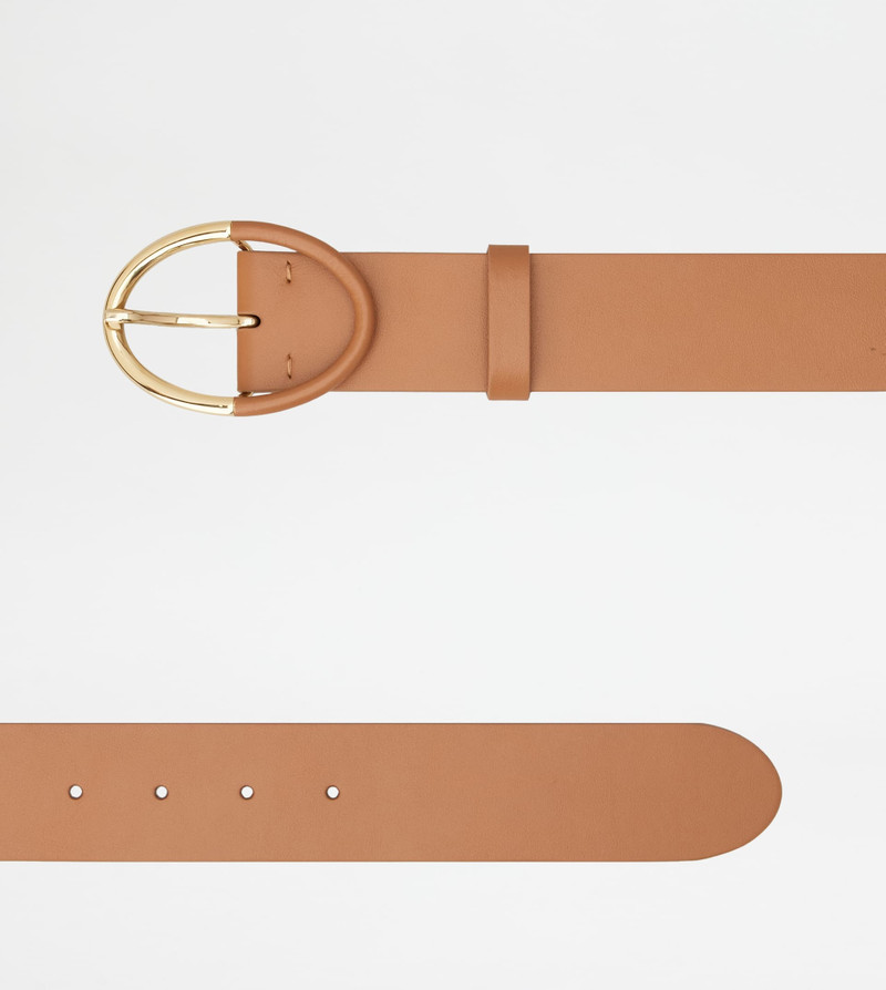 Tod's BELT IN LEATHER - BROWN outlook