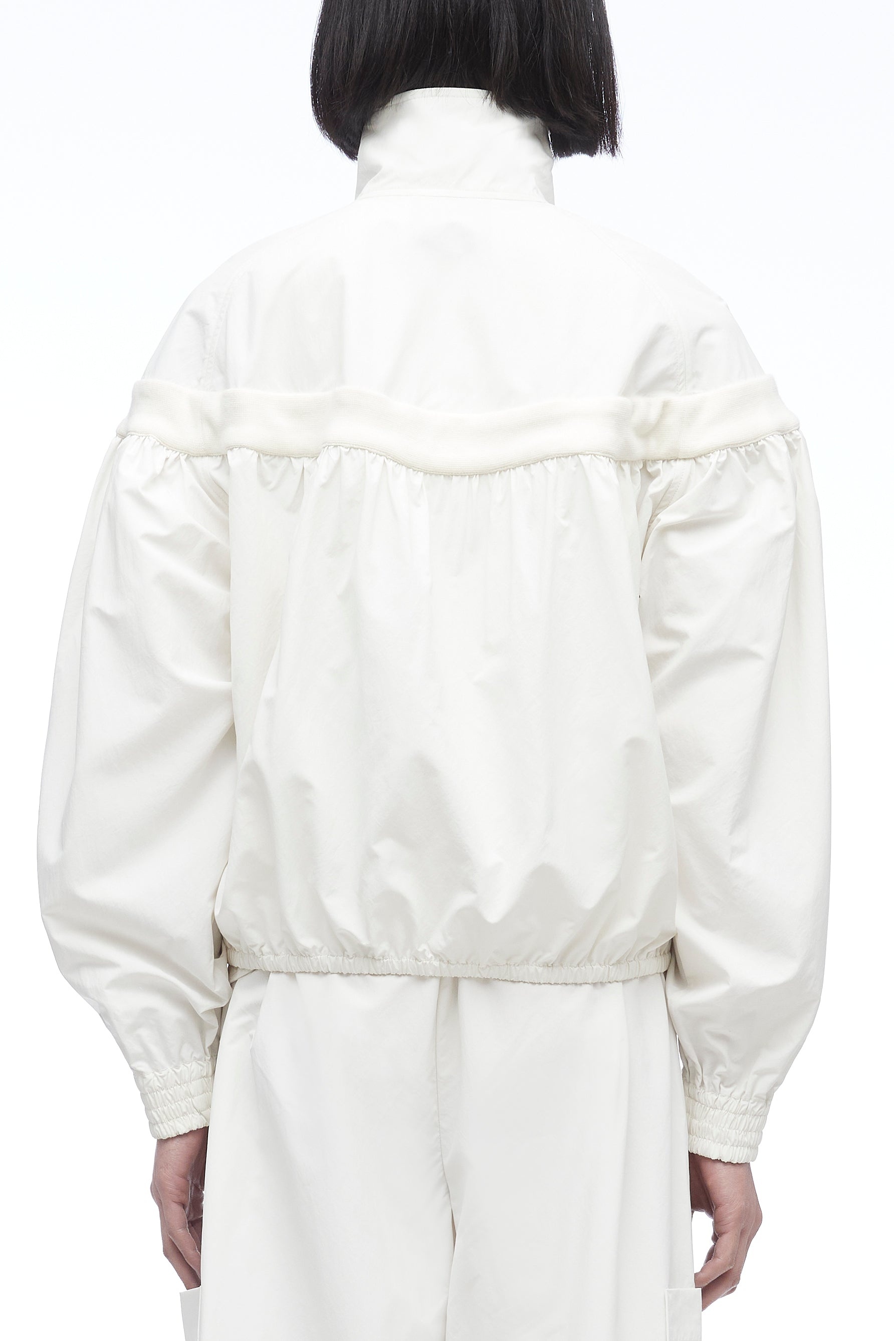 Smocked Recycled Tech Poly Jacket - 4
