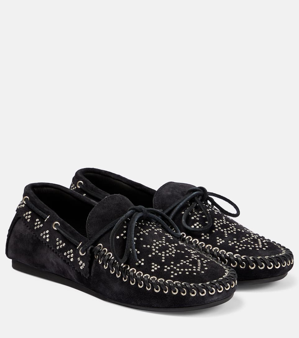 Freen embellished suede moccasins - 1