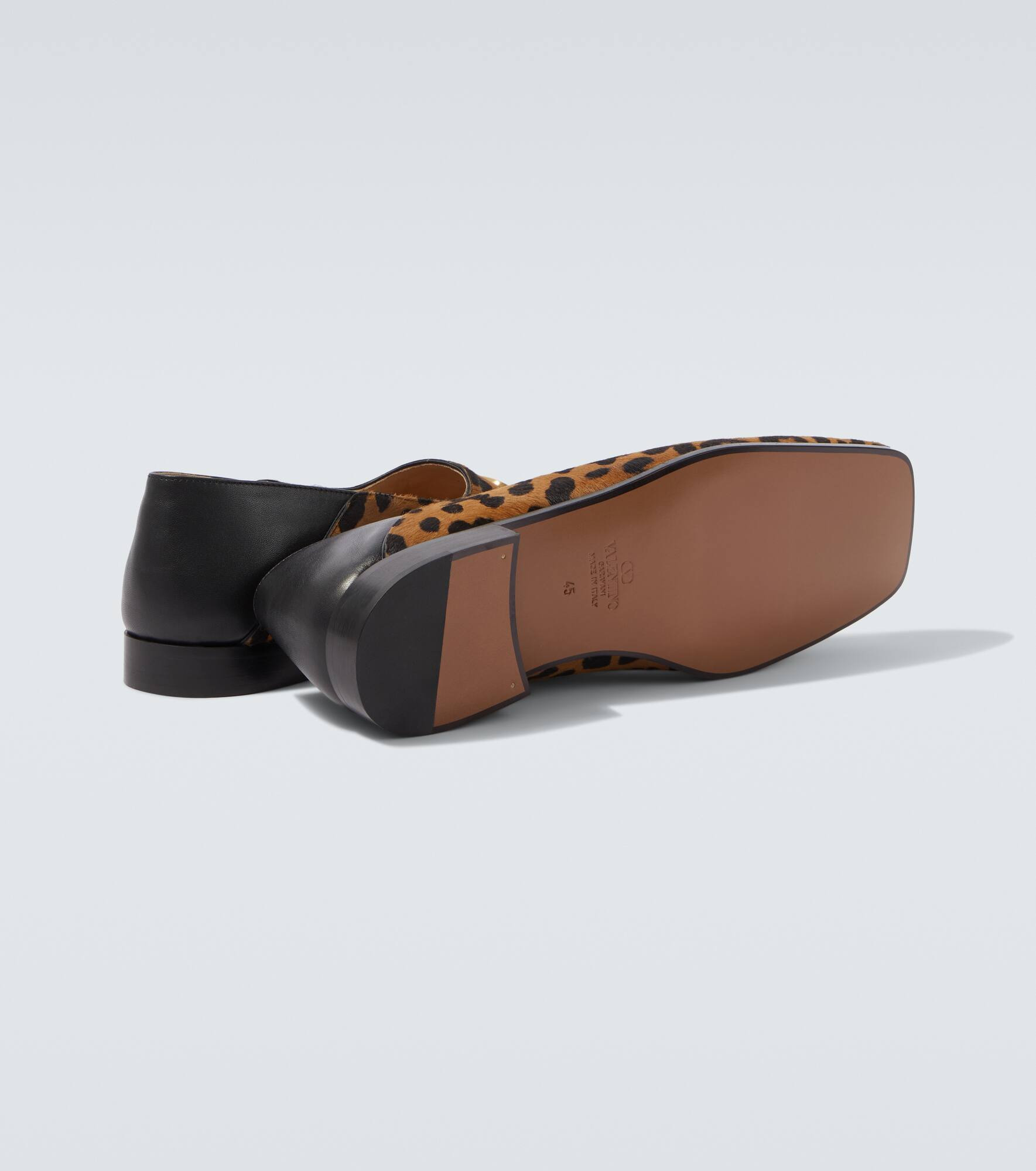 Babouche Fauve Éclat calf hair loafers - 7