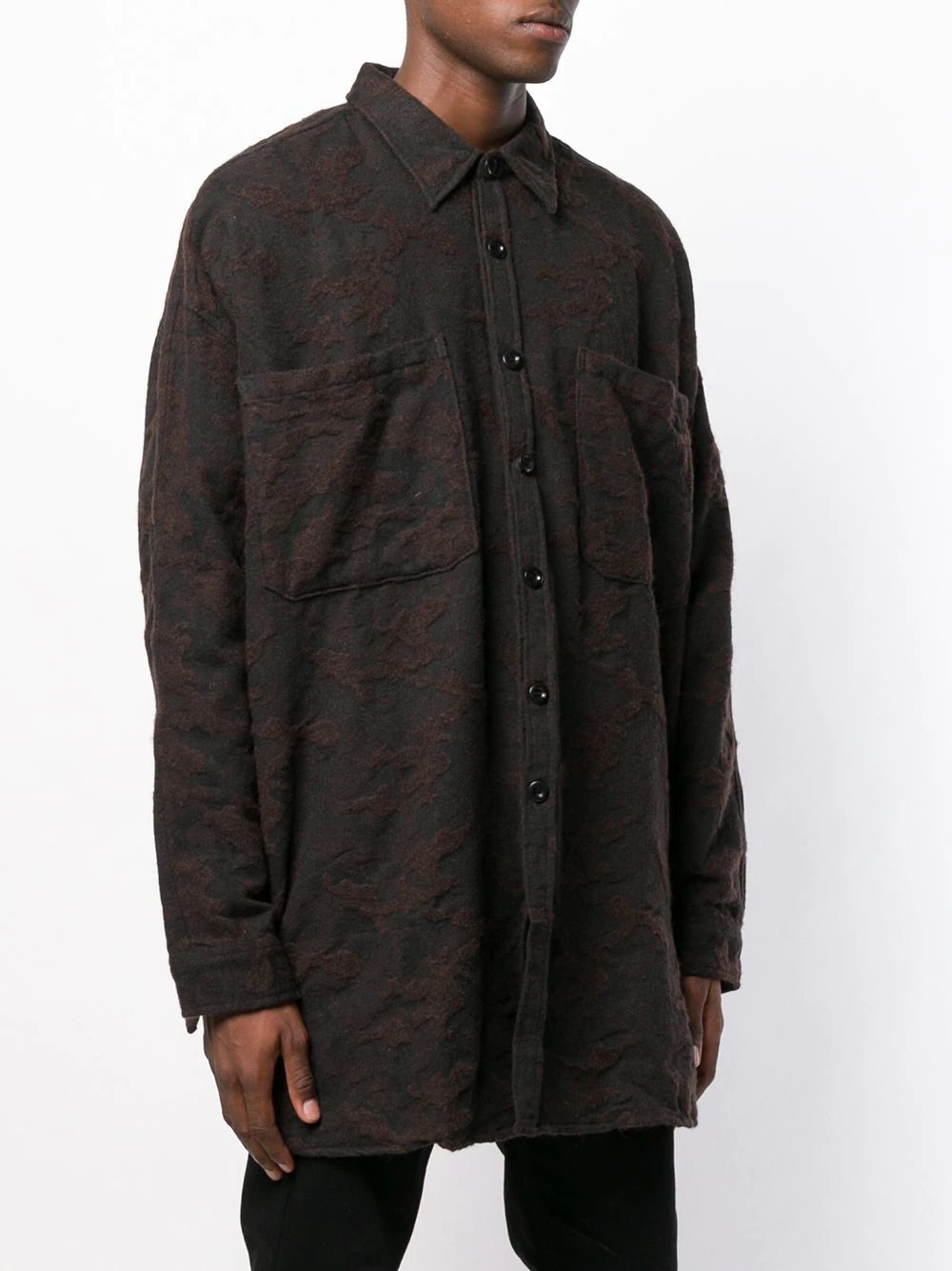 oversized textured shirt - 3