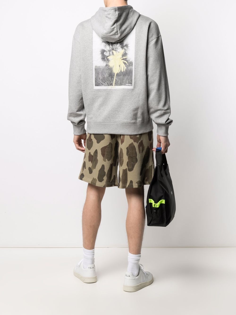 palm tree print hoodie - 2