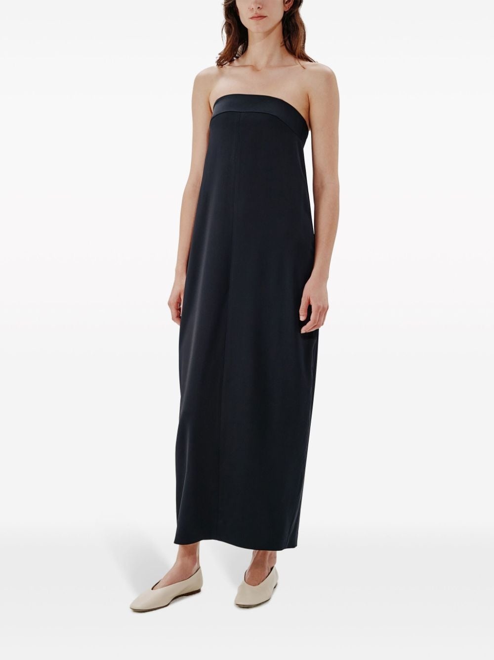 cocoon halterneck maxi dress - 2