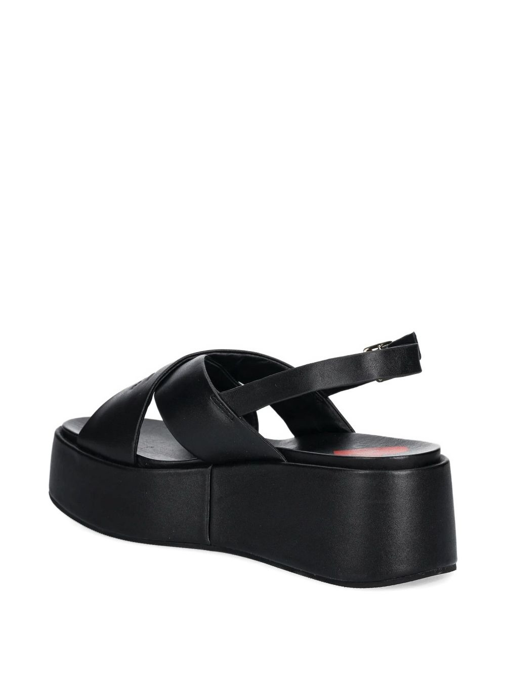 crossover-strap platform sandals - 4