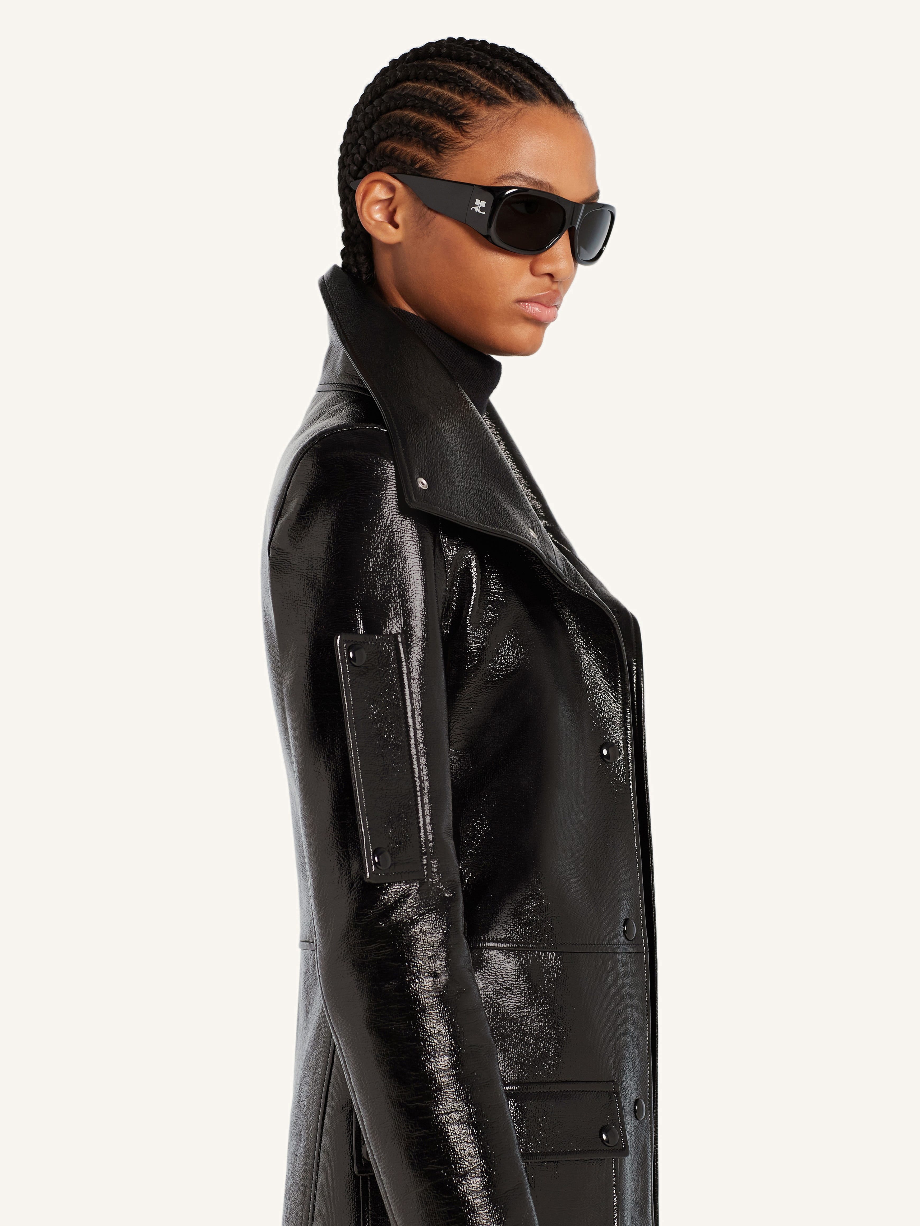 HERITAGE VINYL TRENCH COAT - 5