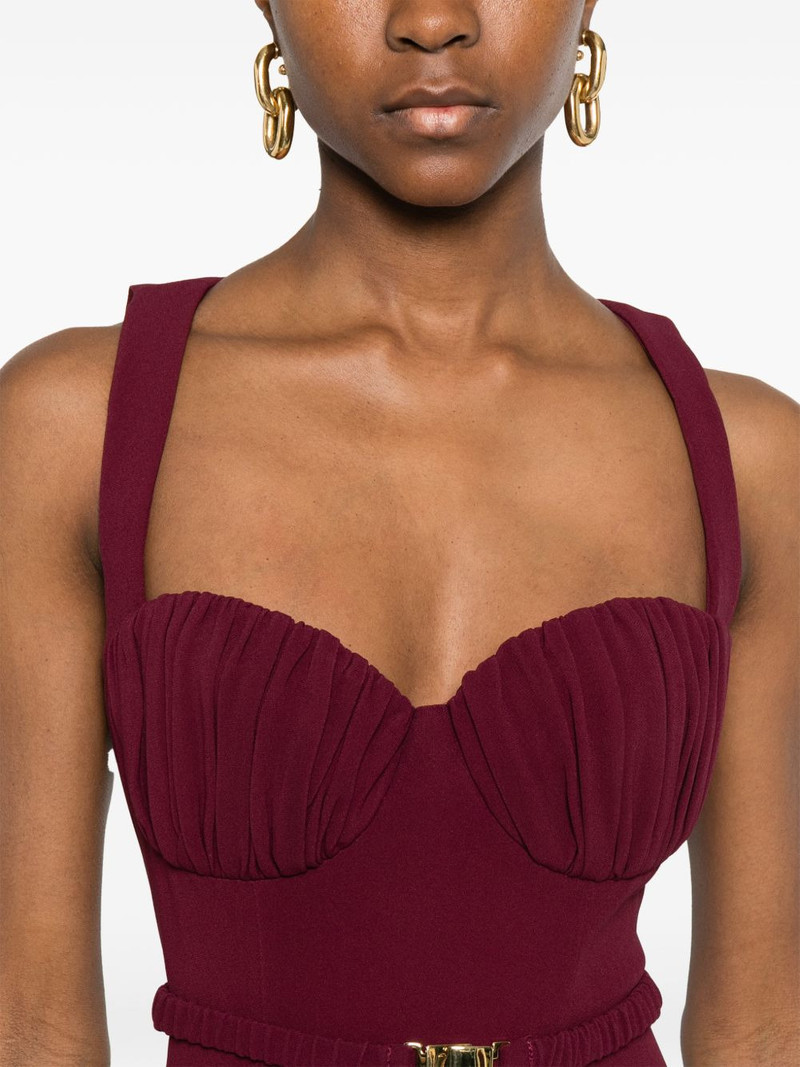 belt-detail maxi dress 5
