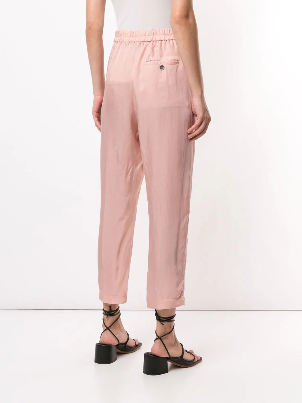 cropped straight-leg trousers - 4