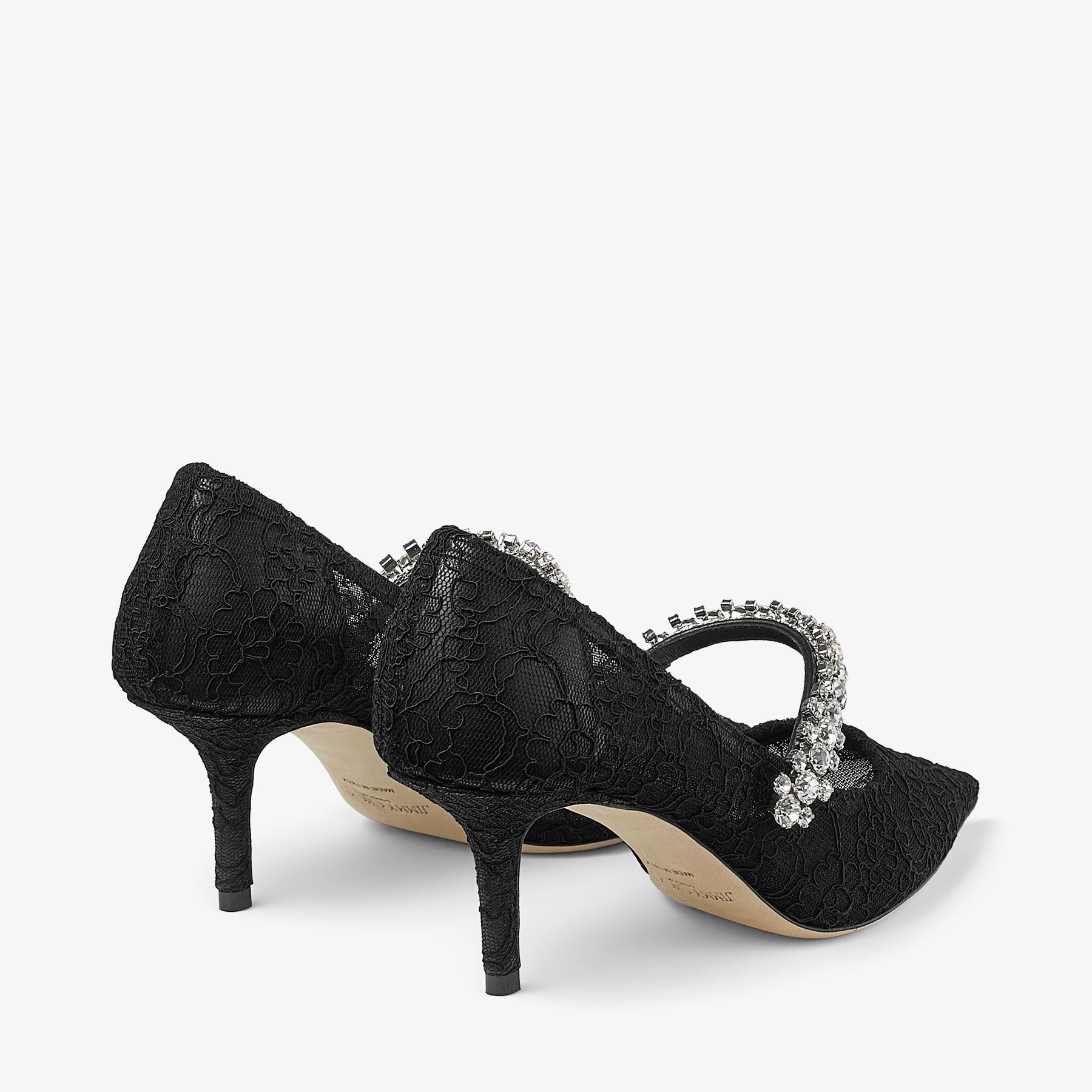 Bing Pump 65
Black Lace Pumps with Swarovski Crystals - 5