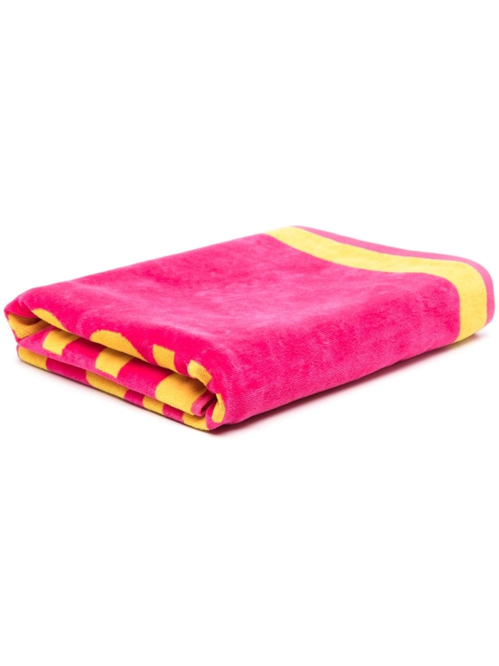 logo-jacquard beach towel - 1