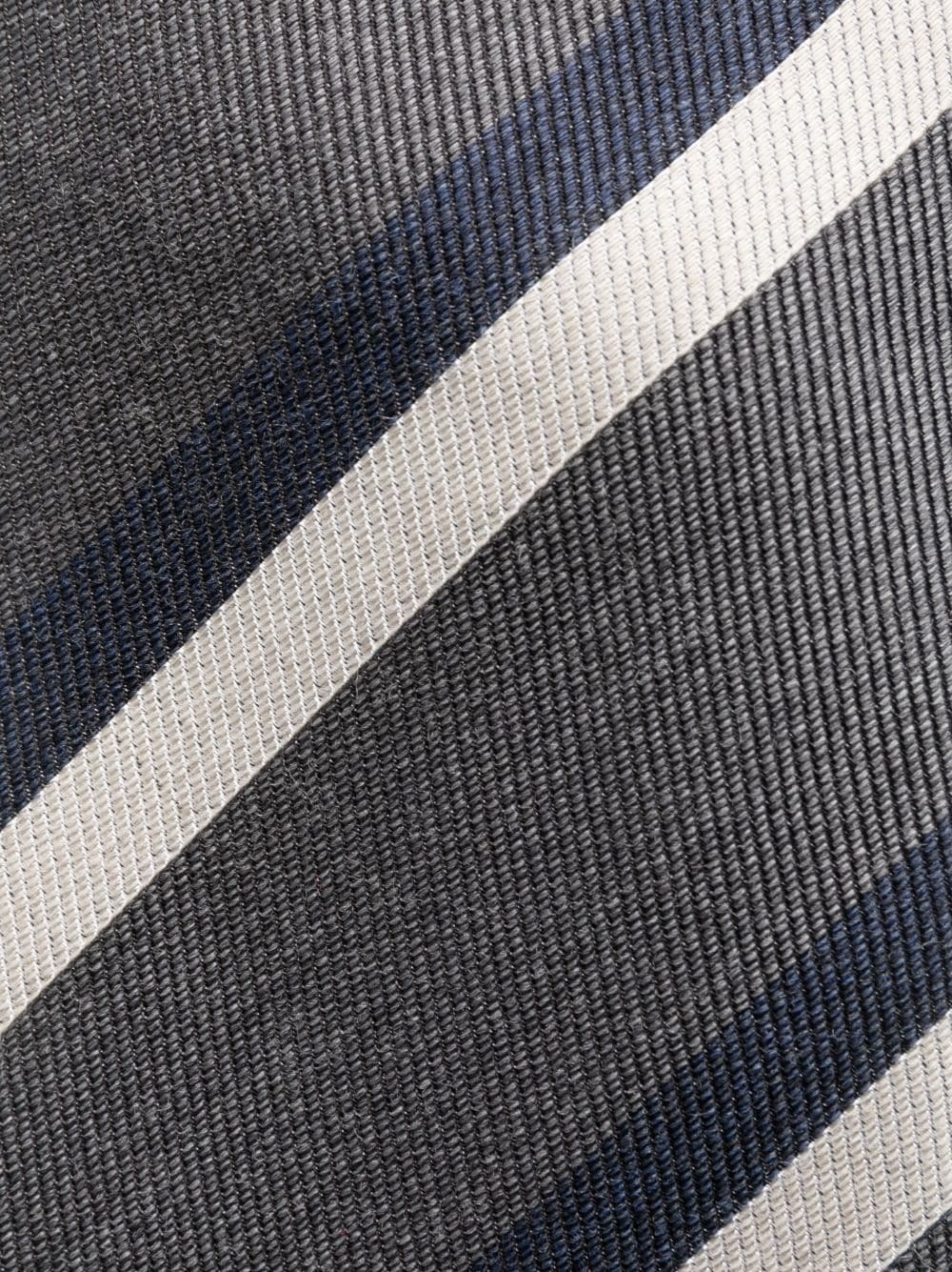 stripe-print pointed-tip tie - 2