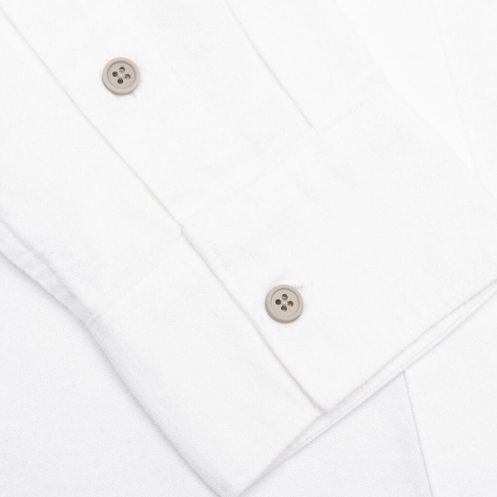 ESSENTIALS WOMEN'S OVERSIZED OXFORD - WHITE - 5
