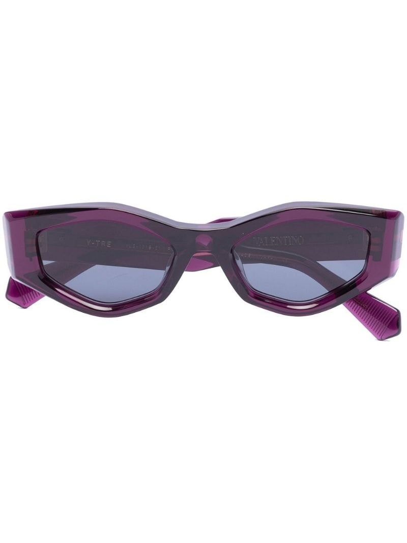 Rockstud irregular-frame sunglasses - 1