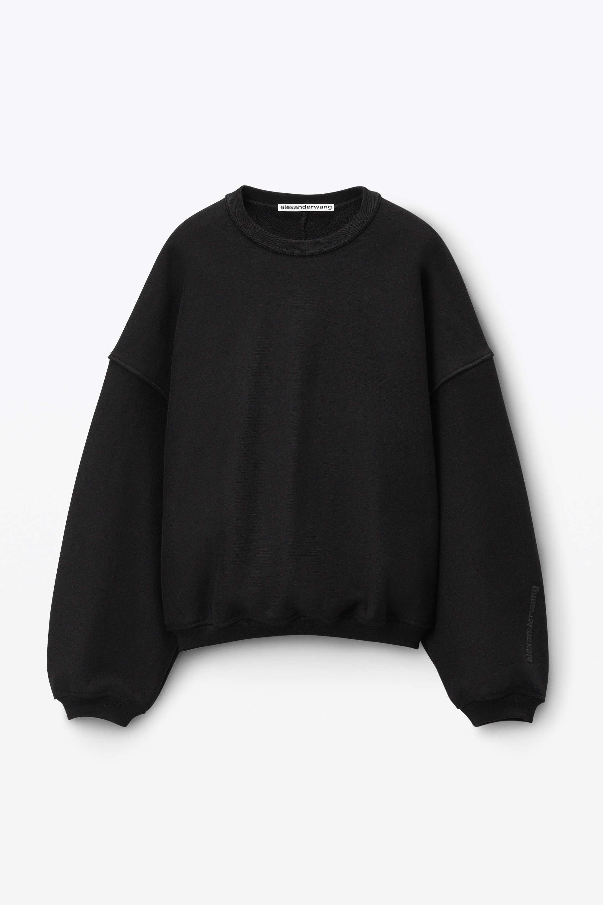 logo EMBROIDERED oversized sweatshirt in cotton - 1