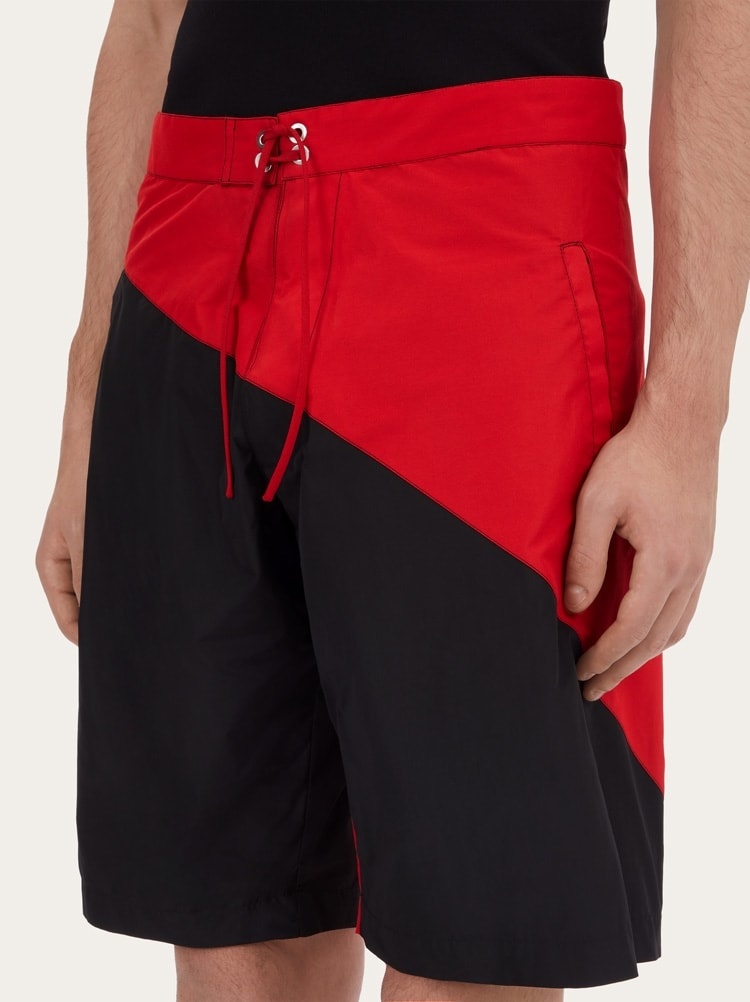 TWO TONE SWIMMING TRUNKS - 4