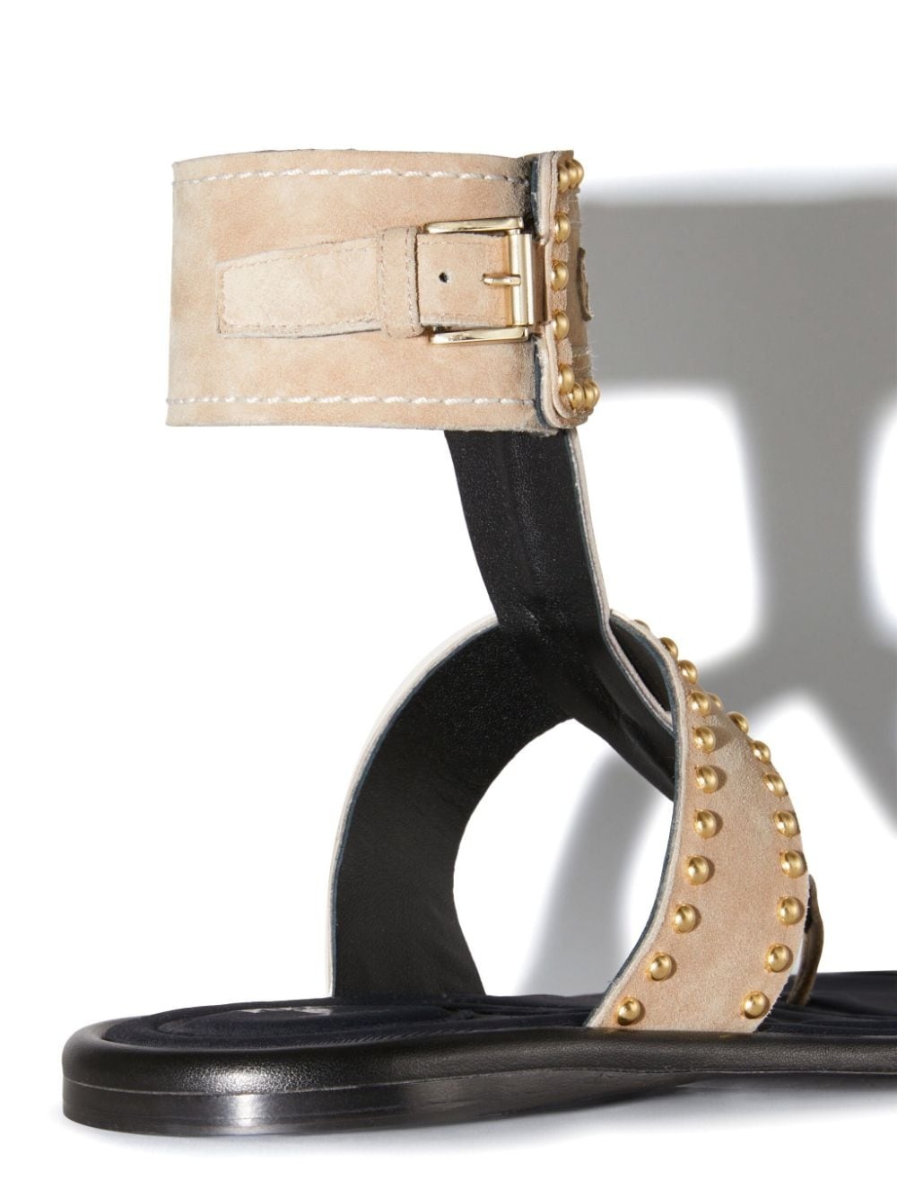 Emilia stud-embellished flat sandals - 4