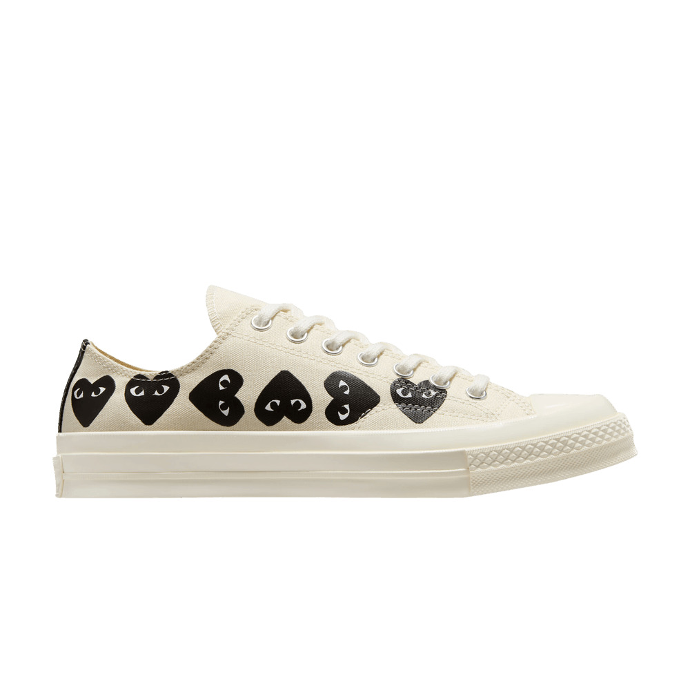 Comme des Garçons PLAY x Chuck 70 Low 'Multi Heart - Milk Black' - 1