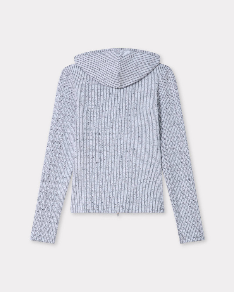 KENZO Rib zip-up hoodie outlook